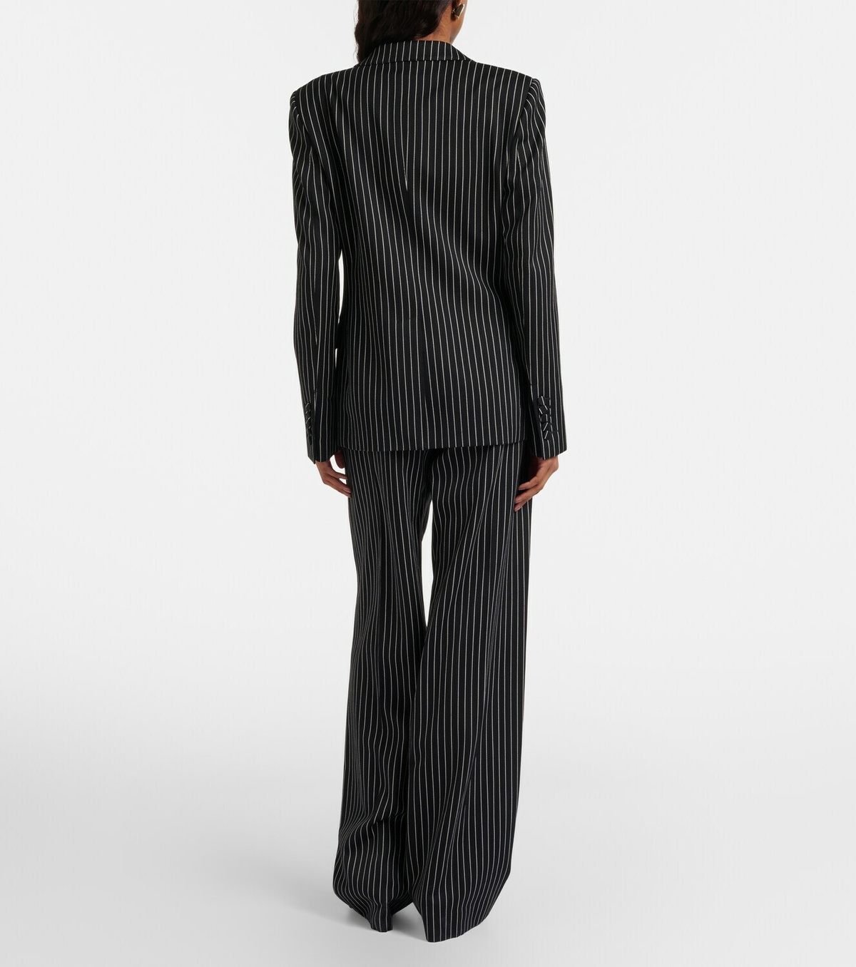 Tom Ford Striped wool and cotton straight pants