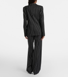 Tom Ford Striped wool and cotton straight pants