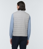 Brunello Cucinelli - Linen and wool down vest