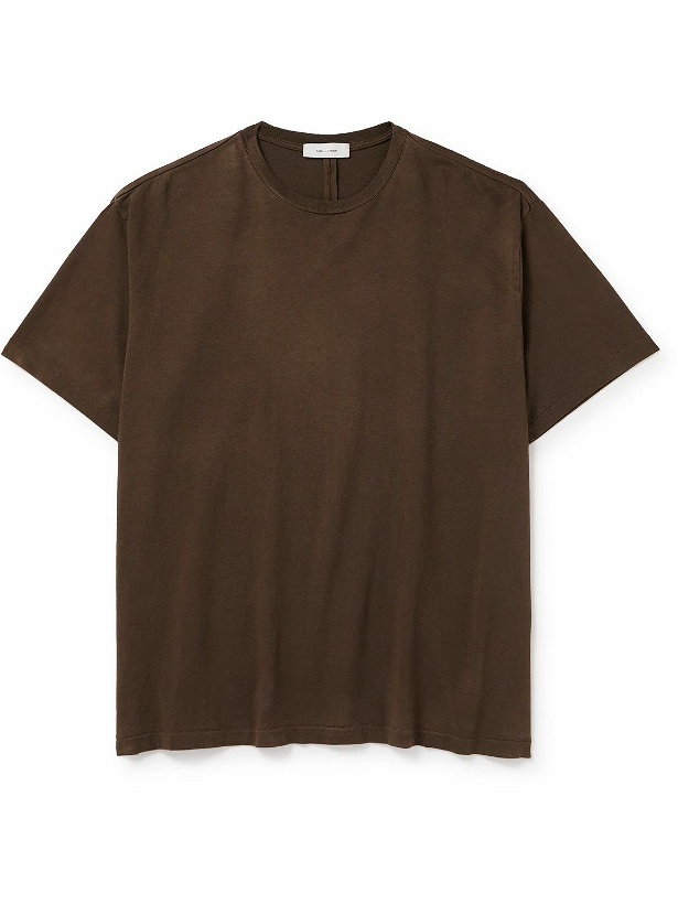 Photo: SSAM - Organic Cotton-Jersey T-Shirt - Brown