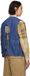 Engineered Garments Blue C-1 Denim Vest