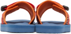 Suicoke Orange & Blue PADRI-PT06 Sandals