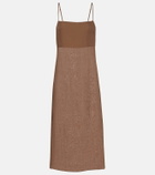 Leset Niko ramie midi dress