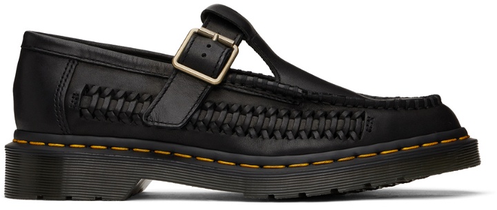 Photo: Dr. Martens Black Adrian T-Bar Leather Loafers