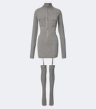 Aya Muse Rovo minidress and over-the-knee socks set