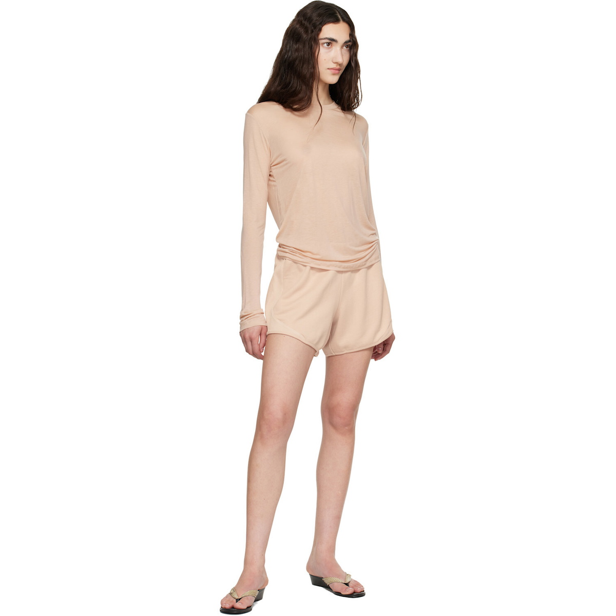 Baserange Beige Long Sleeve T-shirt