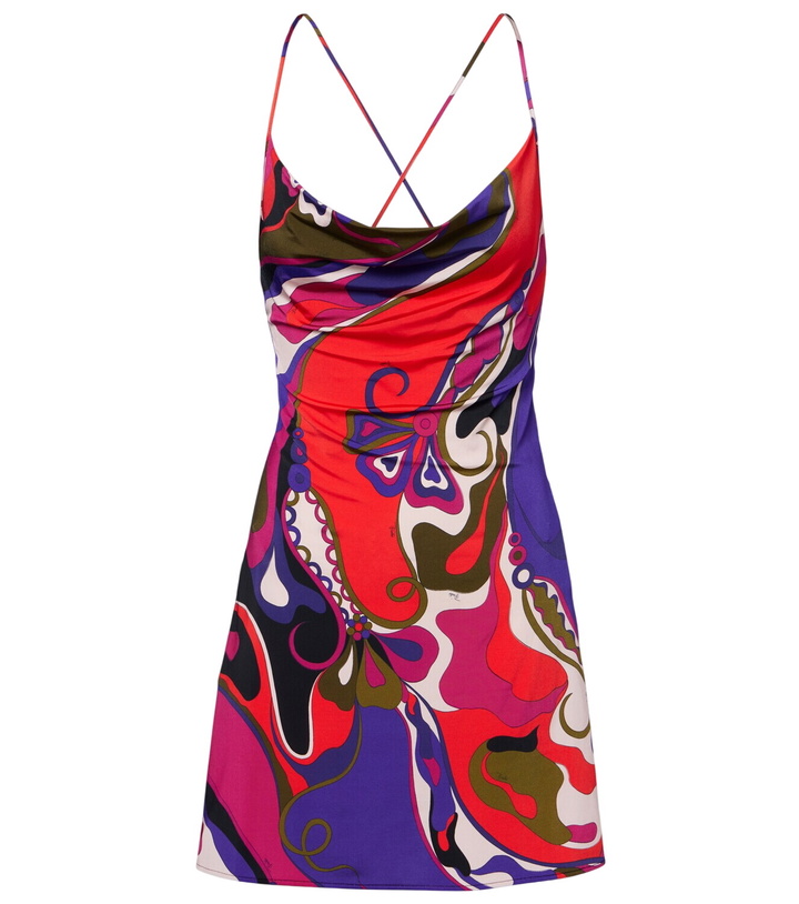Photo: Pucci Orchidee satin jersey minidress