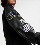 Stella McCartney Embroidered wool varsity jacket