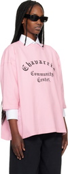 WILLY CHAVARRIA Pink 'Chavarria Community Center' Buffalo T-shirt