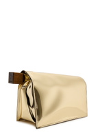 Jacquemus La Pochette Rond Carré Metallic Leather Clutch - Gold - One Size
