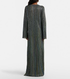 Missoni Striped lamé gown