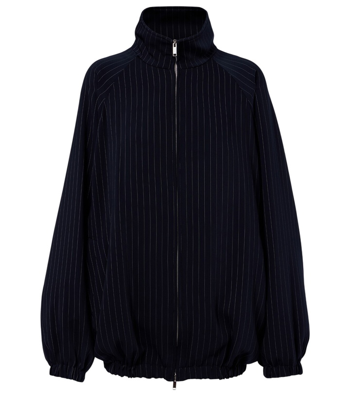 Photo: The Frankie Shop Baxter pinstripe oversized jacket