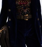 Etro Embellished suede belt