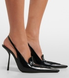 Saint Laurent Voltaire patent leather slingback pumps