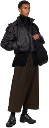 A. A. Spectrum Black Heated Down Jacket