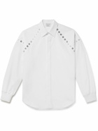 Alexander McQueen - Studded Cotton-Poplin Shirt - White