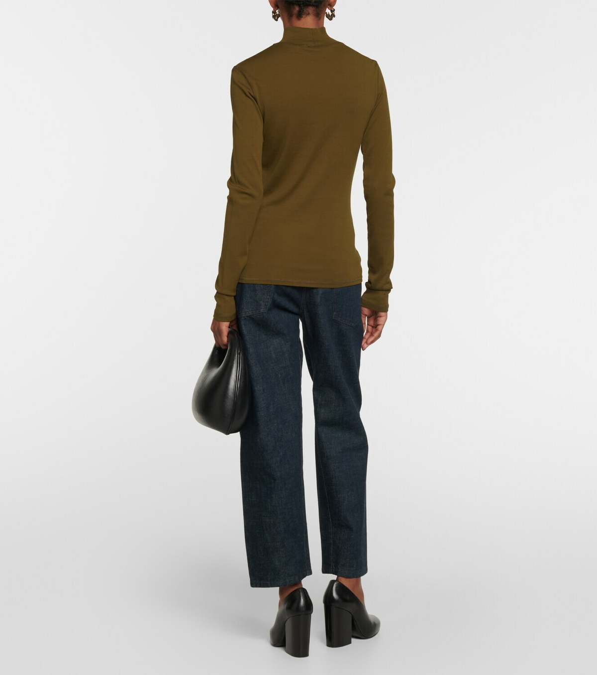 Lemaire Women's Turtleneck Top Grey