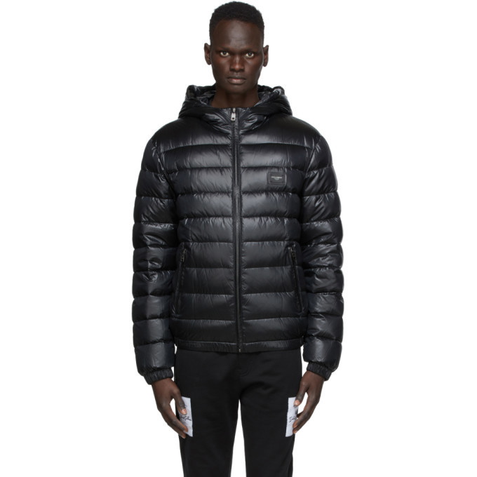 Photo: Dolce and Gabbana Black Down Quilted DNA Jacket
