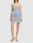 SELF-PORTRAIT Organza Lace Mini Dress