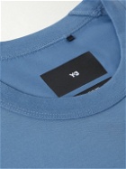 Y-3 - Premium Cotton-Blend Jersey T-Shirt - Blue
