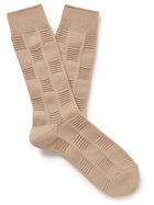 Mr P. - Cotton-Blend Jacquard Socks