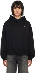 Palm Angels Black Monogram Pin Hoodie