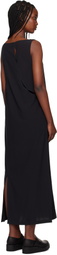 Y-3 Black Slit Maxi Dress