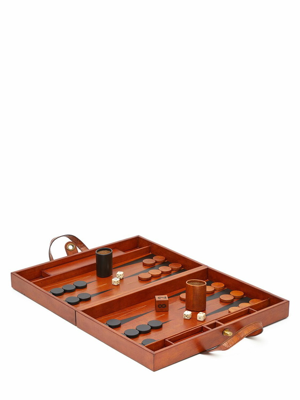 Photo: THE CONRAN SHOP Wood & Leather Backgammon Set