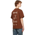 Helmut Lang Brown Ticket T-shirt