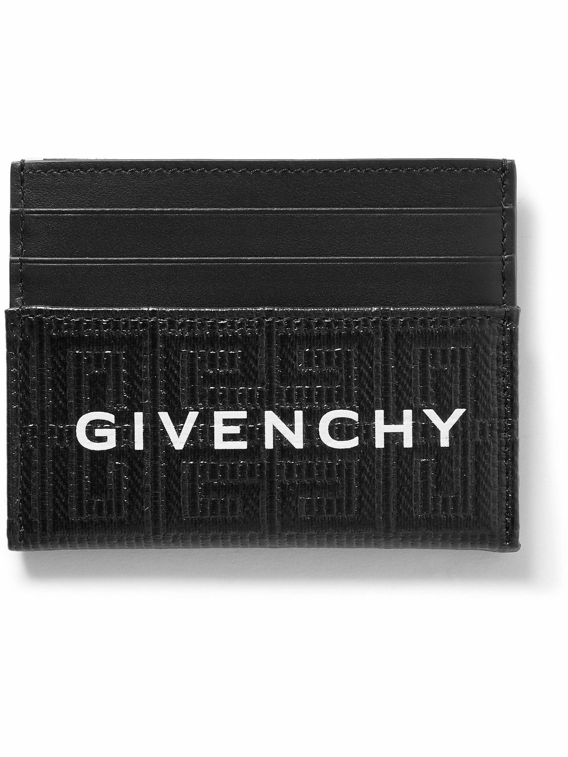 Givenchy - Logo-Detailed Coated-Canvas and Leather Cardholder Givenchy