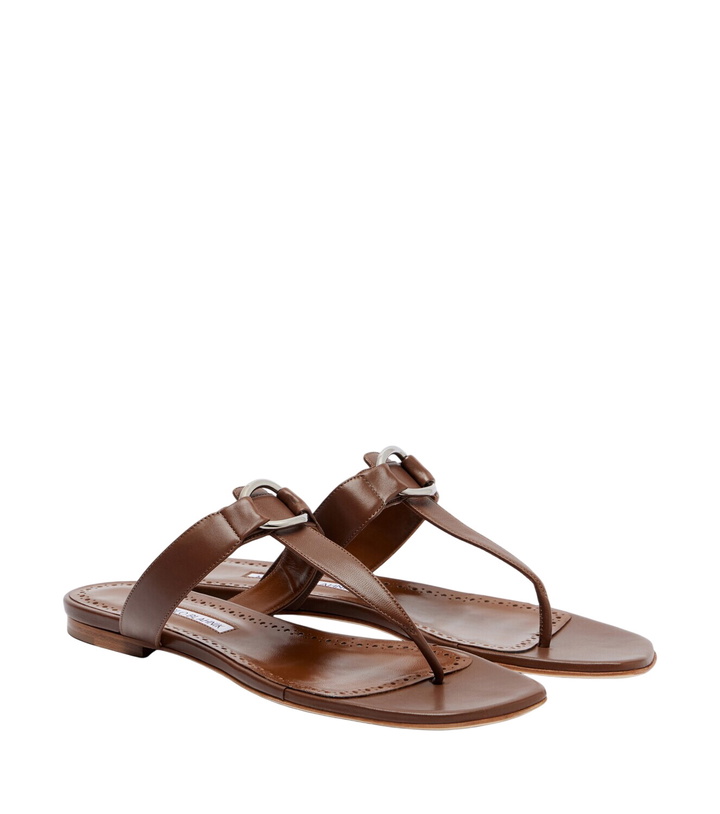 Photo: Manolo Blahnik Mionasan leather thong sandals