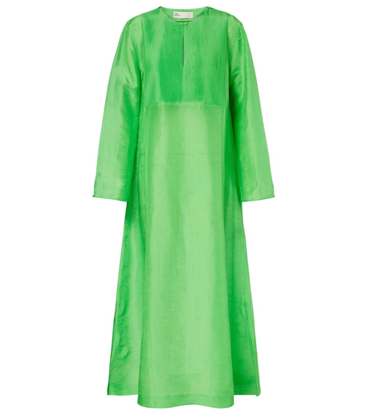 Photo: Tory Burch Pleated linen and silk kaftan