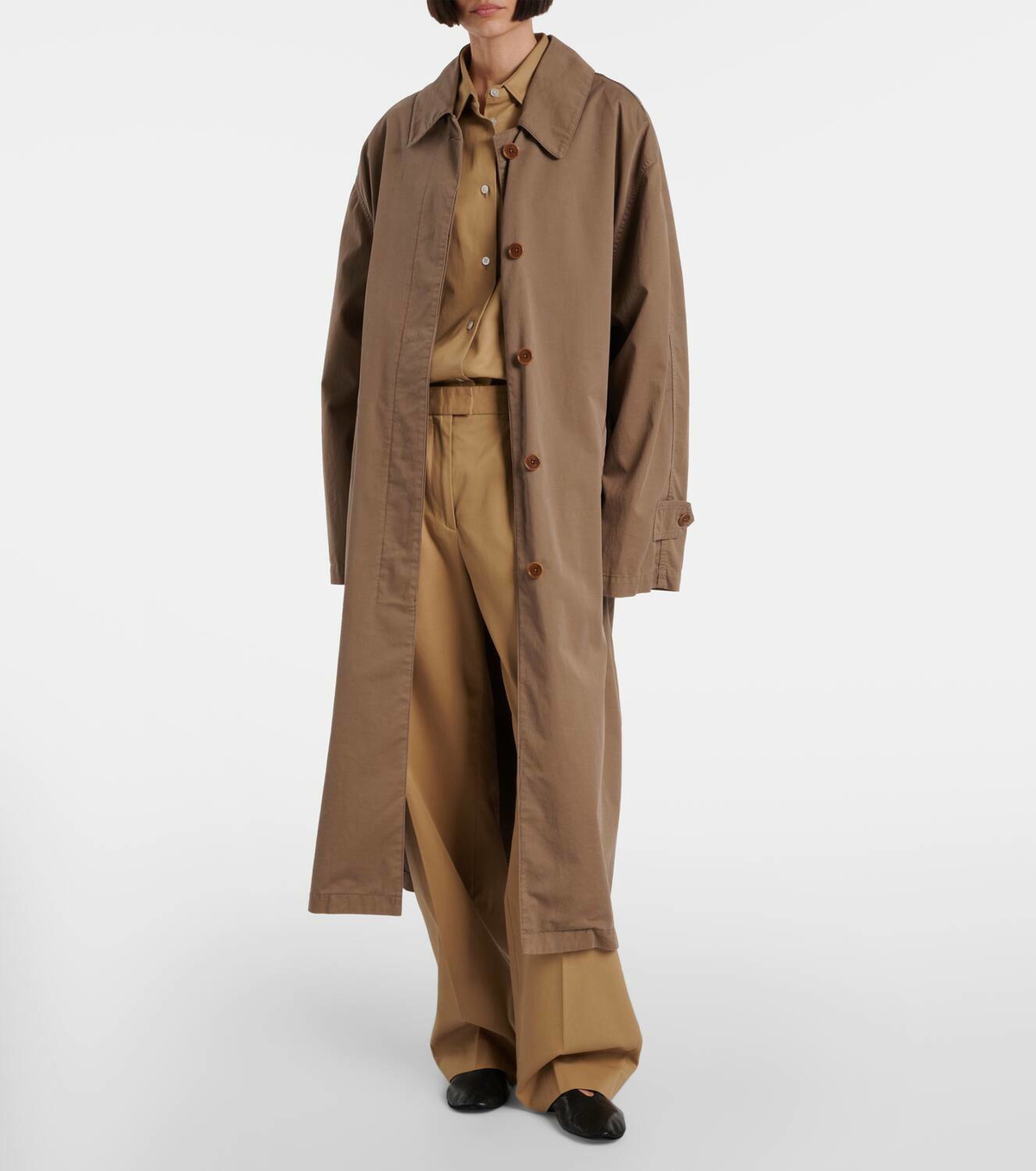 The Row Roccoコットン＆カシミヤのコート The Row Rocco cotton and cashmere gabardine coat The Row