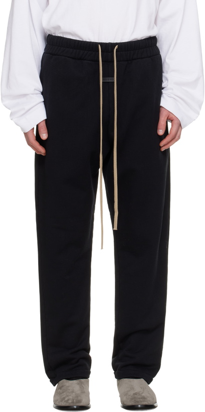 Photo: Fear of God Black Relaxed Sweatpants