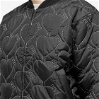 Human Made Men's Heart Quilting Jacket in Black
