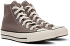 Converse Taupe Chuck 70 Hi Sneakers