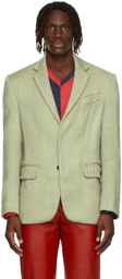 Situationist Green Knit Blazer