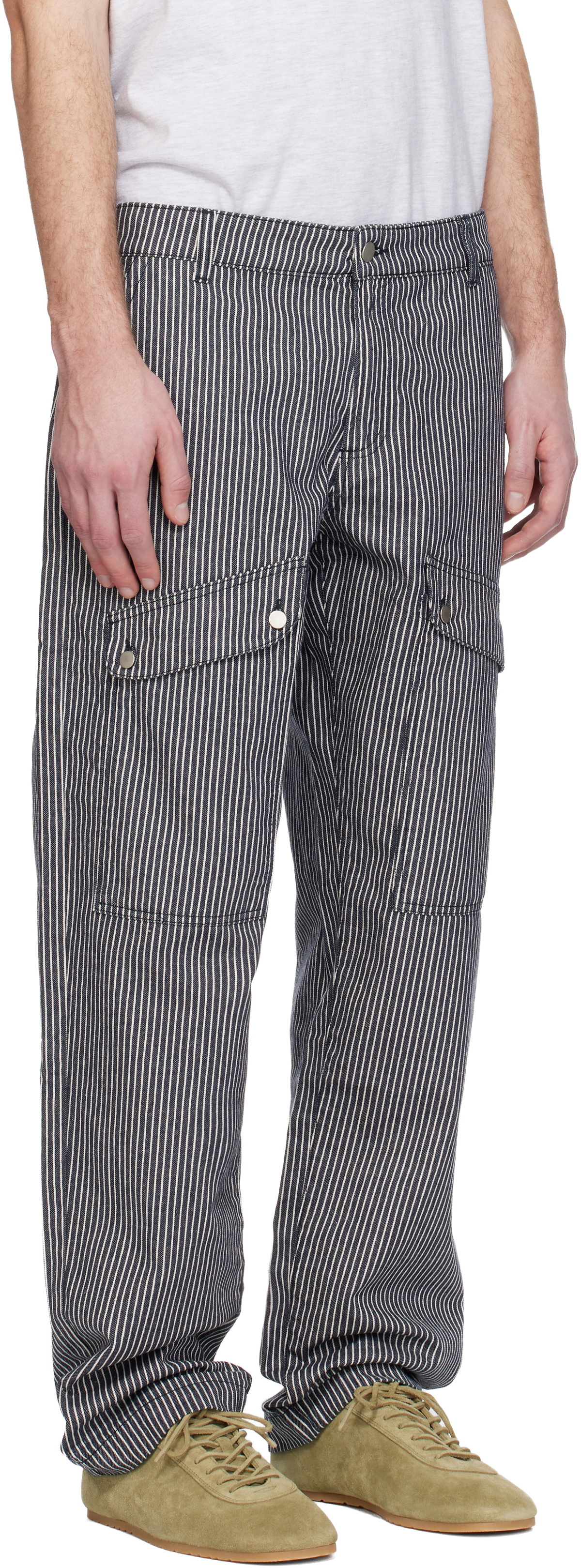 Gimaguas Blue & White Brixton Trousers Gimaguas