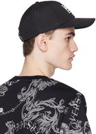 Versace Jeans Couture Black Quilted Cap