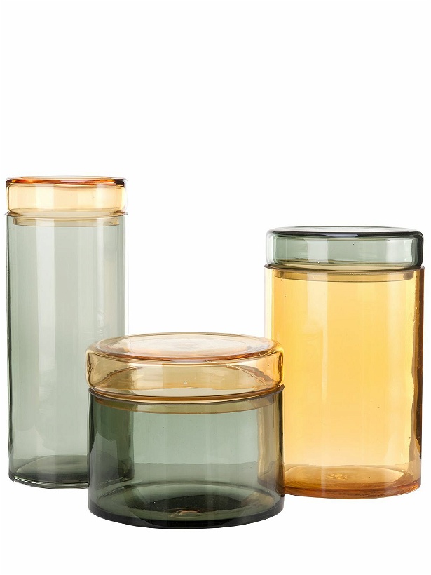 Photo: POLSPOTTEN - Caps & Jars Set Of 3 Glass Containers