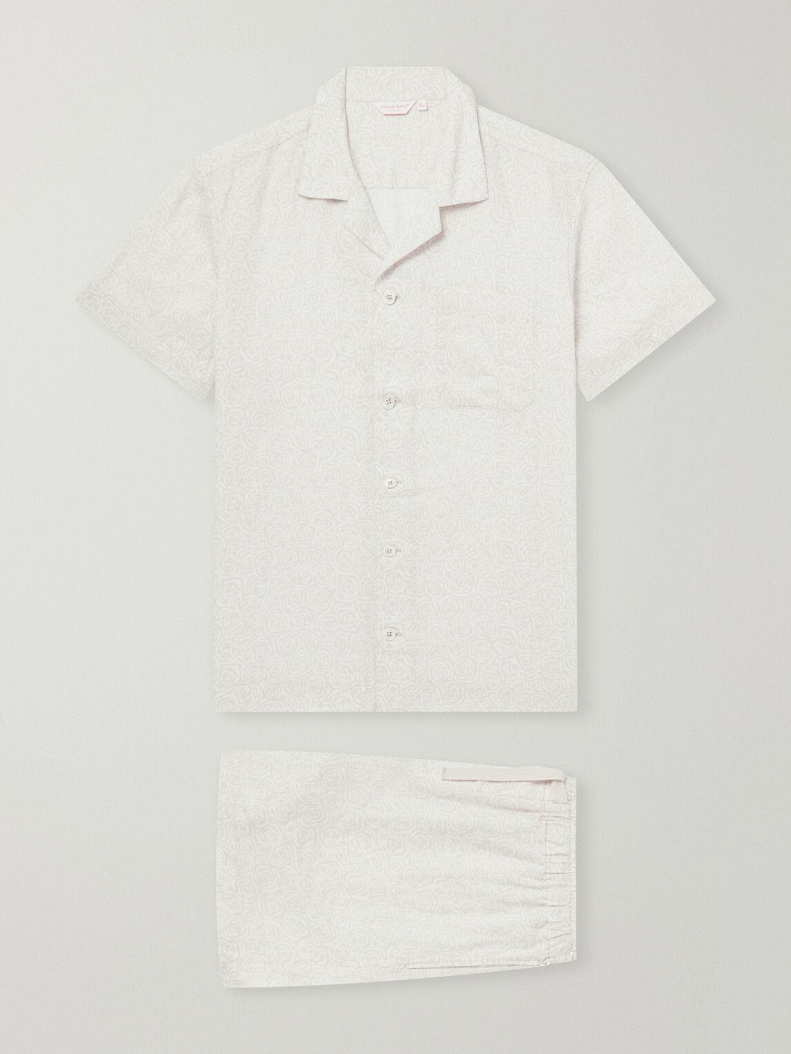 Derek Rose - Milan 31 Floral-Print Linen Pyjama Set - Neutrals