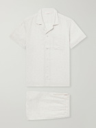 Derek Rose - Milan 31 Floral-Print Linen Pyjama Set - Neutrals