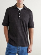 Zegna - Oasi Linen Polo Shirt - Brown