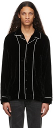 Stolen Girlfriends Club Black Velvet Lounge Shirt