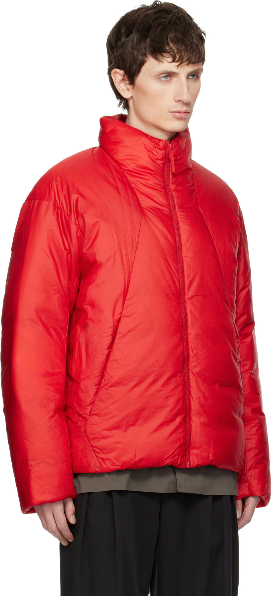 Veilance Red Conduit Down Jacket