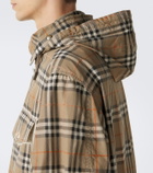 Burberry Burberry Check cotton gabardine parka