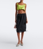 Prada Embellished midi skirt
