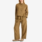 Deiji Studios Women's Tie Hem Linen Set in Pine Check