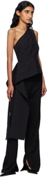 St. Agni Black Asymm Origami Top