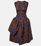 Shushu/Tong Floral cotton midi dress